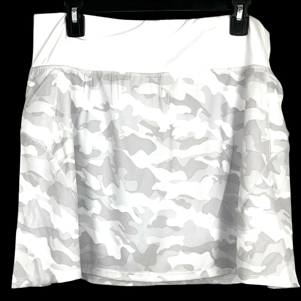 RBX White and Light Gray Camo Women's Skort
